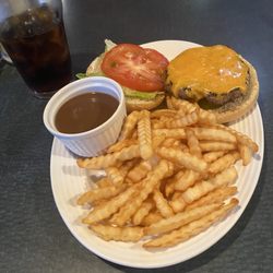 Maggie Mae’s - Cheeseburger. Fries