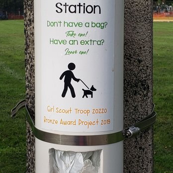 Oriole Park - Thanks to Girl Scout Troop No. 20220 for these fantastic "Dog Station" containers throughout the park. - Parks Near Me - Chicago, Illinois