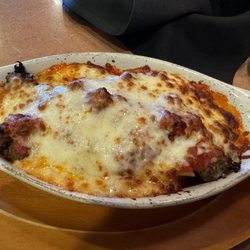 Napoli's Italian Restaurant - Ziti paste, ground beef, marinara, mozzarella very good also.