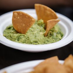 Mi Viejito Pueblito - Guacamole and chips; you can even have this with some jalapeños. It's delicious and freshly made.
