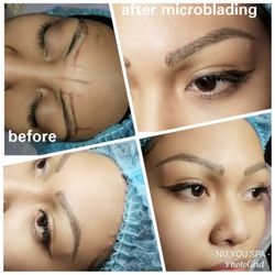 Nu You Spa - Enhancing the natural brows with microblading.