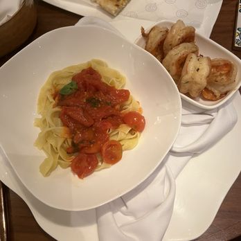 Casa Don Alfonso - Classic pasta with side of shrimp - Pasta Shops Near Me - St Louis, Missouri Casa Don Alfonso - Classic pasta with side of shrimp - Pasta Shops Near Me - St Louis, Missouri