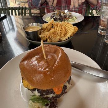 Redbird Scratch Kitchen + Bar - Sonoran Burger, Fries with cheese sauce and the blue mushroom burger. - Chicken Wings Near Me - Tucson, Arizona