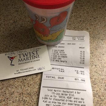 Twist Kitchen & Cocktail - Beer, Wine & Spirits Near Me - Collingwood, Ontario