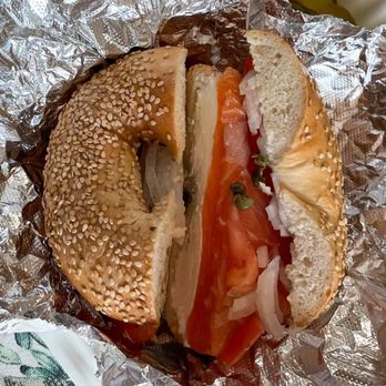Bagel Bin - There's a look at all that melt-in-your-mouth salmon and cream cheese! - Bagels Near Me - Ellicott City, Maryland