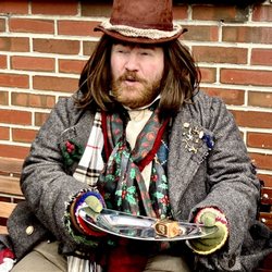 Dickens Christmas Festival - Playing dreidel