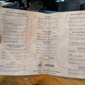 Waypoint Bar and Grill - Menu at Waypoint Bar and Grill, Palmetto - Mexican Near Me - Palmetto, Florida