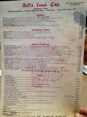 Menu photo 5 Bella Luna Cafe Wichita, KS