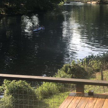 Ivar's River Pub - Up river from the deck - American Near Me - San Marcos, Texas Ivar's River Pub - Up river from the deck - American Near Me - San Marcos, Texas