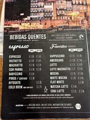 Menu photo 3 Esquires Coffee Porto Porto, 13 Menu photo 3 Esquires Coffee Porto Porto, 13