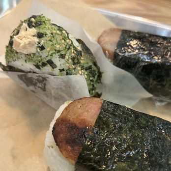 Rice & Nori - Spam & Salmon Onigiri - Japanese Near Me - Pasadena, California Rice & Nori - Spam & Salmon Onigiri - Japanese Near Me - Pasadena, California