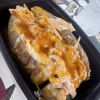 Malson's BBQ - Loaded potato with pulled chicken - Southern Near Me - Kingsland, Georgia
