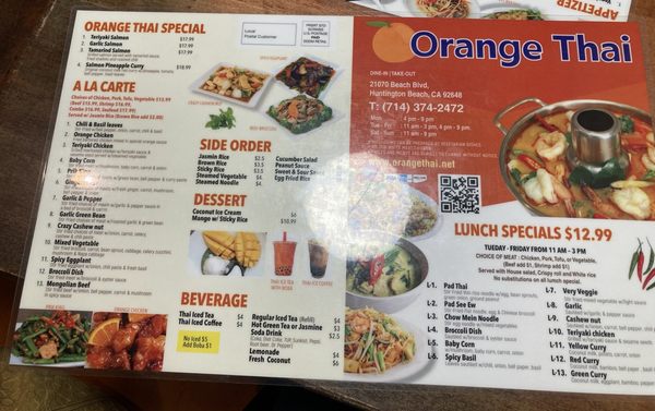 Menu photo 6 Orange Thai Huntington Beach, CA Menu photo 6 Orange Thai Huntington Beach, CA