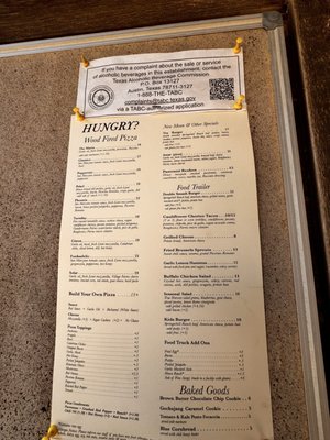 Menu photo 1 Jester King Brewery Austin, TX