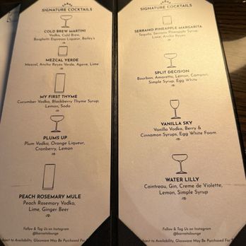 Barnato - Menu - Cocktail Bars Near Me - Omaha, Nebraska