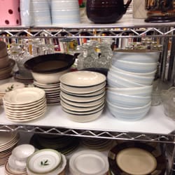 Goodwill - Monona - Dishes on dishes.