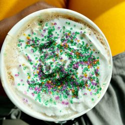 Yellowhammer Coffee - King cake latte