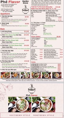 Menu photo 2 Pho Flavor Garden Grove, CA