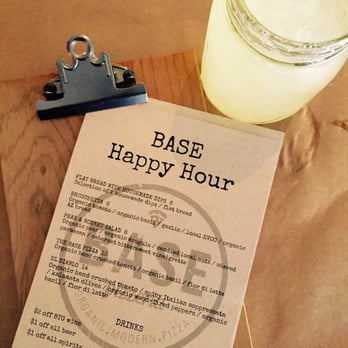 Base Pizzeria - Happy Hour menu and my delicious #Organic #margarita! - Pizza Near Me - Phoenix, Arizona
