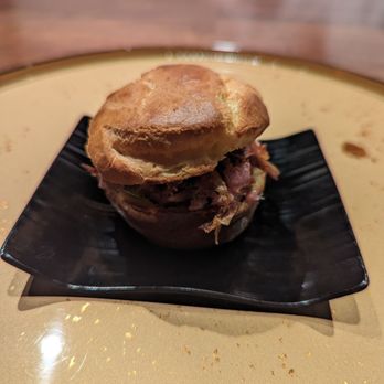 Kinme Omakase - Wagyu tartare "slider" - Sushi Bars Near Me - San Diego, California Kinme Omakase - Wagyu tartare "slider" - Sushi Bars Near Me - San Diego, California
