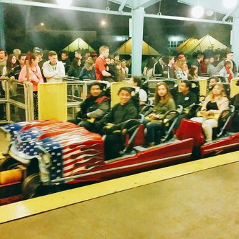 Xcelerator - This is one of two 20-person trains decked out to look like a hot rod kinda vehicle :) - Amusement Parks Near Me - Buena Park, California