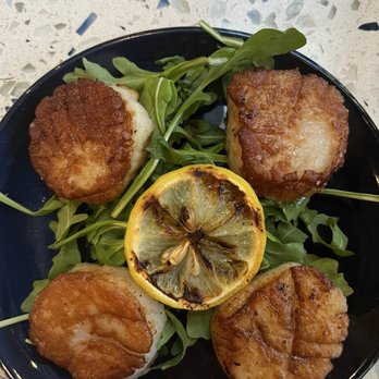 Hook & Barrel - Pan-seared scallops- dreamy! - Seafood Near Me - Myrtle Beach, South Carolina