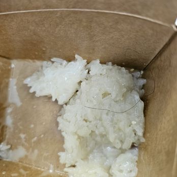 Tha Siam Thai Bistro - Sticky rice with hair - Thai Near Me - Berkeley, California