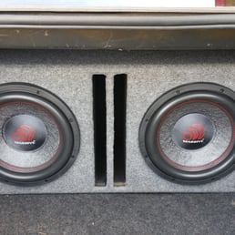 Custom enclosure with 2 competition grade 12"subs. Custom enclosure with 2 competition grade 12"subs.