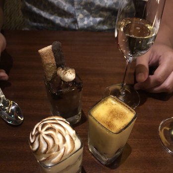 Seasons 52 - Dessert Shooters - S'mores, Key Lime Pie, Crème Brûlée - New American Near Me - Raleigh, North Carolina Seasons 52 - Dessert Shooters - S'mores, Key Lime Pie, Crème Brûlée - New American Near Me - Raleigh, North Carolina
