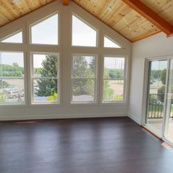 Interior of a newly built sunroom