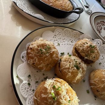 Viola’s Bar & Bistro - Cornbread and Gougeres (French Onion Pastry) - French Near Me - Monrovia, California Viola’s Bar & Bistro - Cornbread and Gougeres (French Onion Pastry) - French Near Me - Monrovia, California