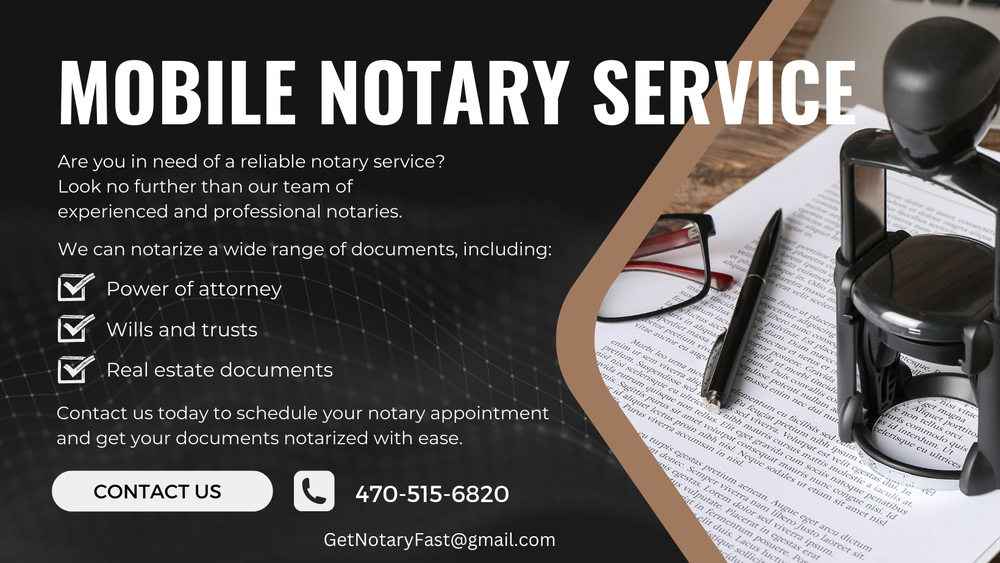 GET NOTORIZED TODAY Powder Springs, Notaries Phone Number Yelp