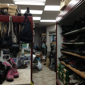 Adria Shoe Repair - Looking back into the workstation. Incredibly Disorganized. - Shoe Repair Near Me - Toronto, Ontario Adria Shoe Repair - Looking back into the workstation. Incredibly Disorganized. - Shoe Repair Near Me - Toronto, Ontario