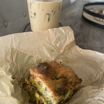 Desert Drifter - Holy Focaccia Sando paired with the Desert Bloom latte! Delicious! - Coffee & Tea Near Me - Oro Valley, Arizona Desert Drifter - Holy Focaccia Sando paired with the Desert Bloom latte! Delicious! - Coffee & Tea Near Me - Oro Valley, Arizona