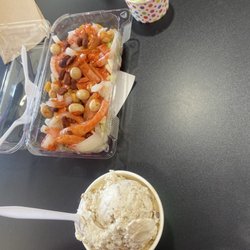 La Michoacana Ice cream and Delights - Tostiloco Pistachio ice cream  Arroz con leche and coffee ice cream