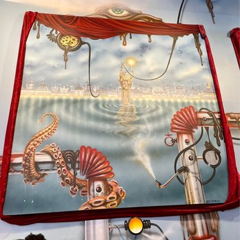 Osmium Coffee Bar - a mural of a pirate ship - Coffee & Tea Near Me - Chicago, Illinois