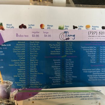 Thuy Cafe - Boba menu - Sandwiches Near Me - Saint Petersburg, Florida Thuy Cafe - Boba menu - Sandwiches Near Me - Saint Petersburg, Florida