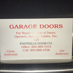 Foothills Door Company - Business Card