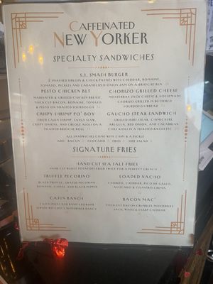 Menu photo 1 Caffinated New Yorker Staten Island, NY