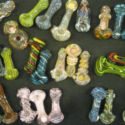 Mary Jane's Emporium - Shiny glass objects.