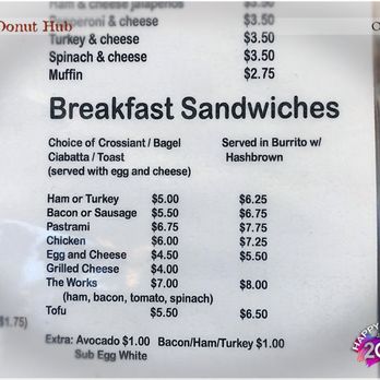 Donut Hub - Menu - Donuts Near Me - Orange, California