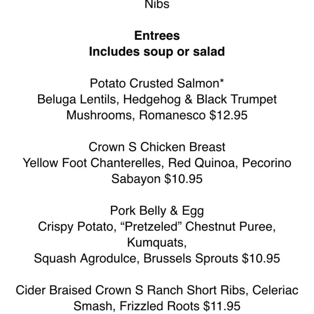 One World - Menu rotates - this is the Northwest Menu. Prices are crazy for what you get. - Modern European Near Me - Seattle, Washington One World - Menu rotates - this is the Northwest Menu. Prices are crazy for what you get. - Modern European Near Me - Seattle, Washington