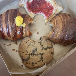 Passion Fruit Croissant Chocolate Croissant Chocolate Chip Cookie Raspberry pastry Passion Fruit Croissant Chocolate Croissant Chocolate Chip Cookie Raspberry pastry