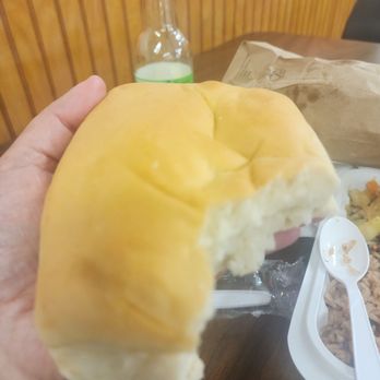 D&D Caribbean Kitchen - Coco bread..  someone was hungry - Caribbean Near Me - Beltsville, Maryland