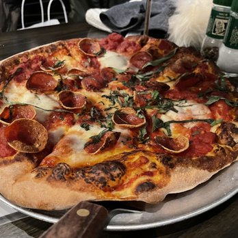 Licari's Sicilian Pizza Kitchen - a pepperoni and basil pizza - Italian Near Me - Grand Rapids, Michigan Licari's Sicilian Pizza Kitchen - a pepperoni and basil pizza - Italian Near Me - Grand Rapids, Michigan
