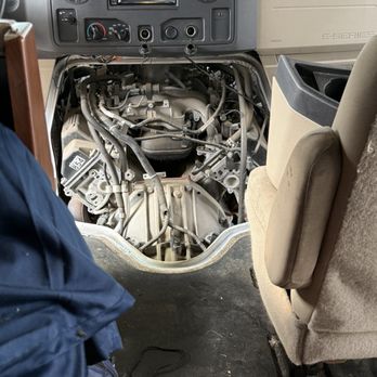 Quality RV Solutions - My RV's engine where the tech could get at the spark plugs - RV Repair Near Me - Alvarado, Texas