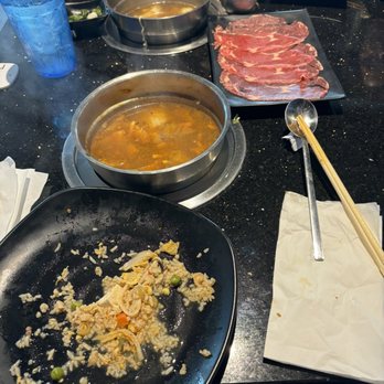 Manna Shabu - Food at table - Korean Near Me - Carrollton, Texas