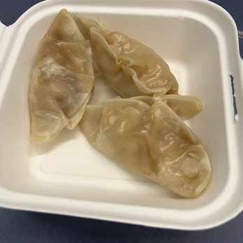 Dumplings 2 Go - a close up of the dumplings in a styrofoam container - Bubble Tea Near Me - Lawrence Township, New Jersey Dumplings 2 Go - a close up of the dumplings in a styrofoam container - Bubble Tea Near Me - Lawrence Township, New Jersey