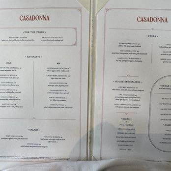 Casadonna - Menú - Italian Near Me - Miami, Florida
