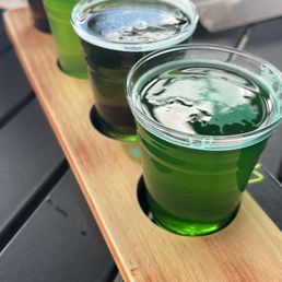 Beer Flight (green for St Patrick's Day!)